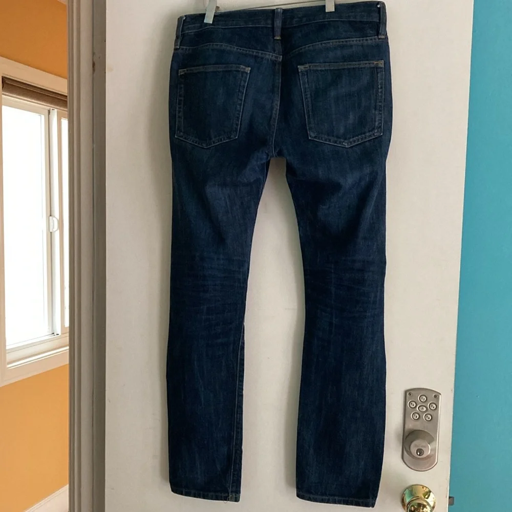 Outerknown Ambassador S.E.A Mens Jeans 31 X 32 Organic Cotton Slim Dark Denim